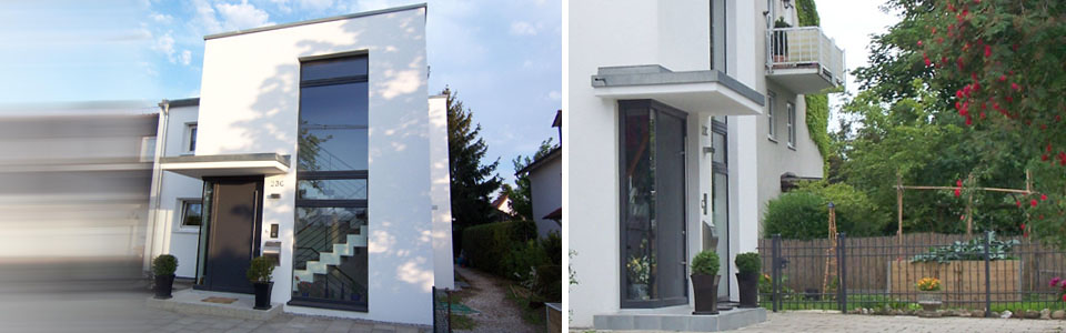 neuer Eingangsbereich – Sanierung Reihenendhaus in München-Feldmoching