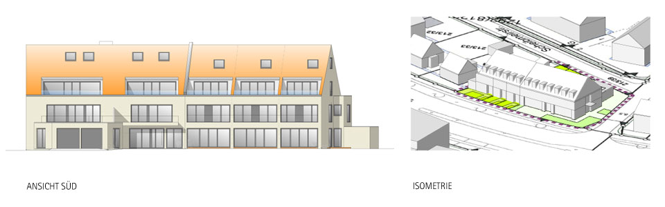 a1519 – Neubau Wohn- und Geschäftshaus in München-Trudering: Projektansicht 2 Neubau Wohn- und Geschäftshaus in München-Trudering